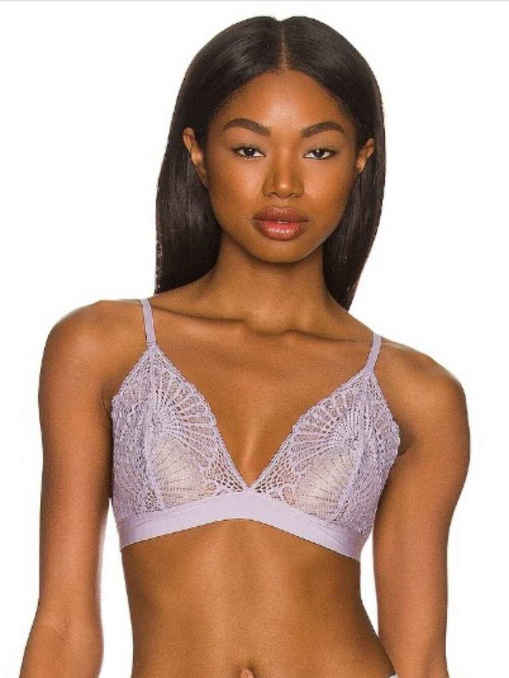🌻NEW Commando Butter Lace Bralette Wisteria Modal Stretch Triangle Bra Size S